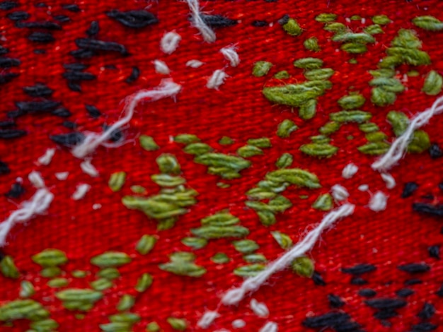 Detail ľudovej výšivky